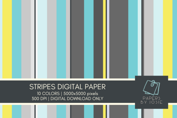 Download Colorful Stripes Digital Paper - Stripes digital paper Collection
