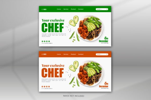 Download Landing Page Template Fresh Green Food - Premium Resources