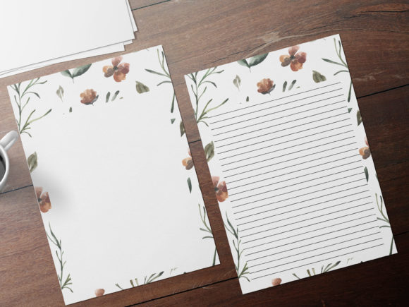 Download Minimal Flowers, Botanical Stationery - Minimal flowers Collection