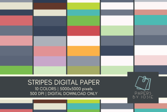 Download Colorful Stripes Digital Paper - Stripes digital paper Collection